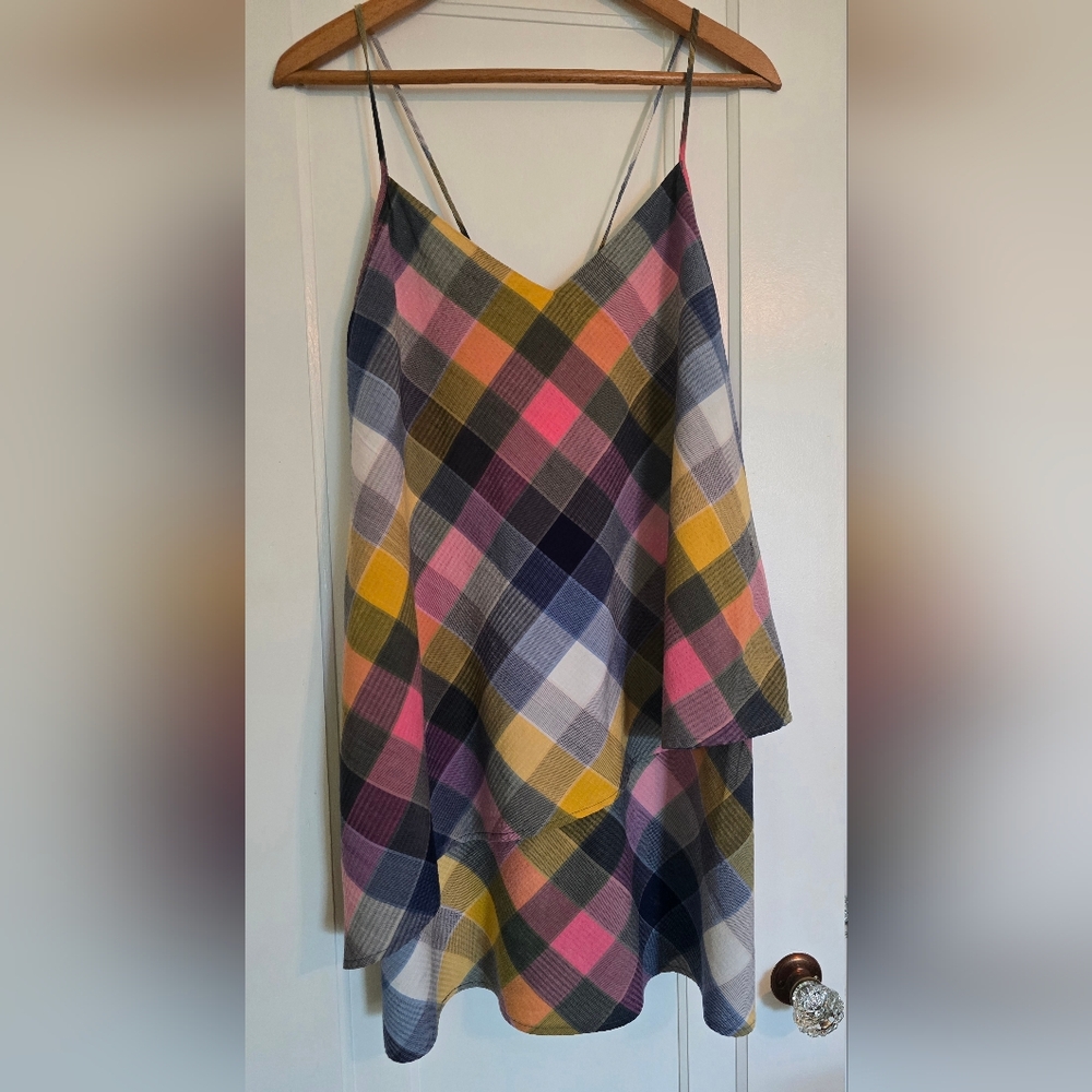 Patagonia Asymmetrical Plaid Dress - Multicolor